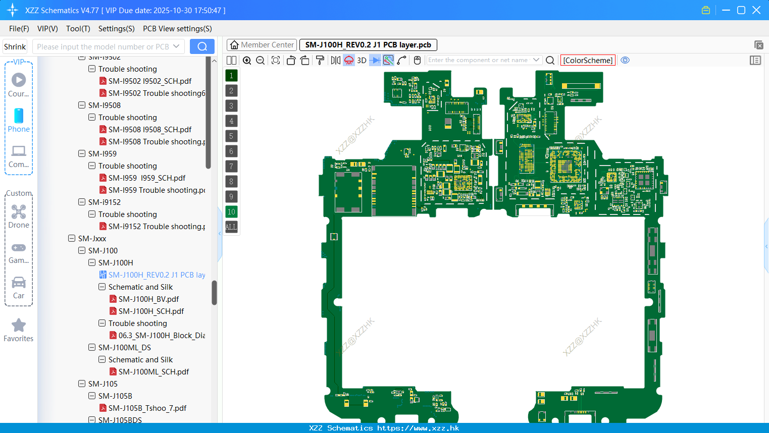 Samsung SM-J100H_REV0.2 J1 PCB Layer
